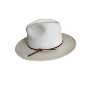 WYETH RORY IN PUTTY WHITE WOOL FEDORA HAT